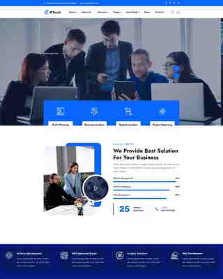 IT軟件服務(wù)公司宣傳網(wǎng)站模板724